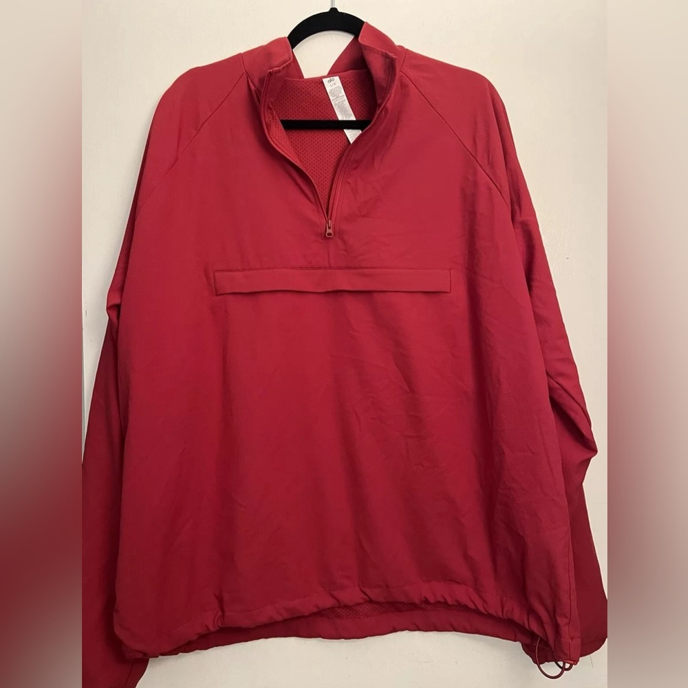 Alo Yoga Large Red Quarter Zip